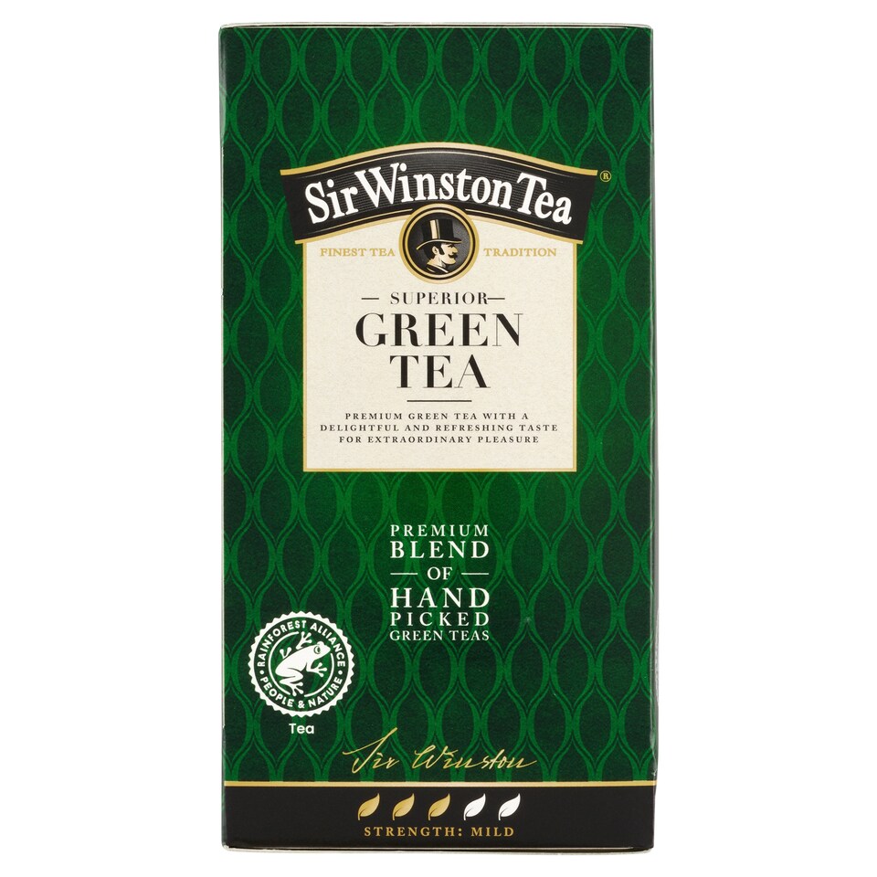 Obrázek 1 pro produkt Sir Winston Tea Zelený čaj 20 x 1,75g (35g)