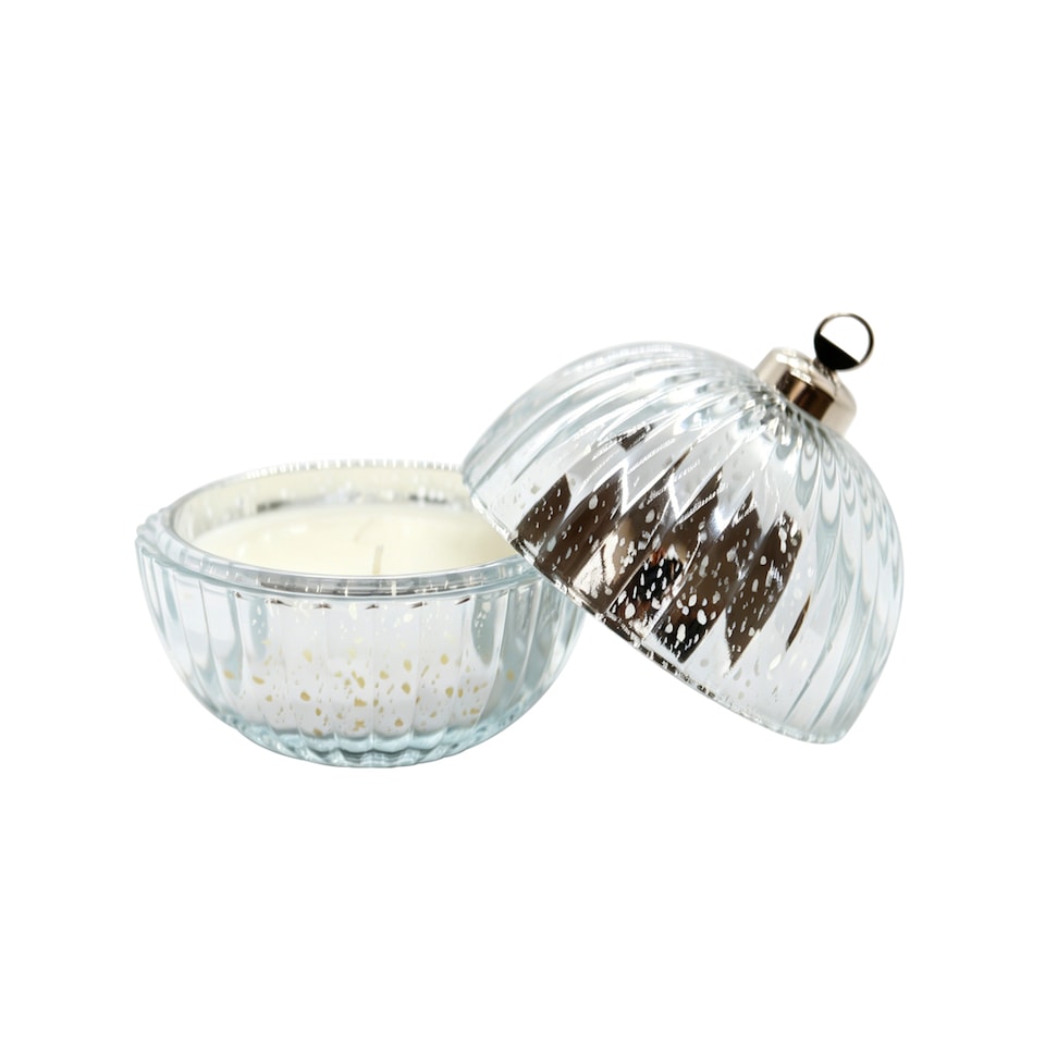 image 1 of F&F Home Norsk Fir Silver Bauble Candle 145g