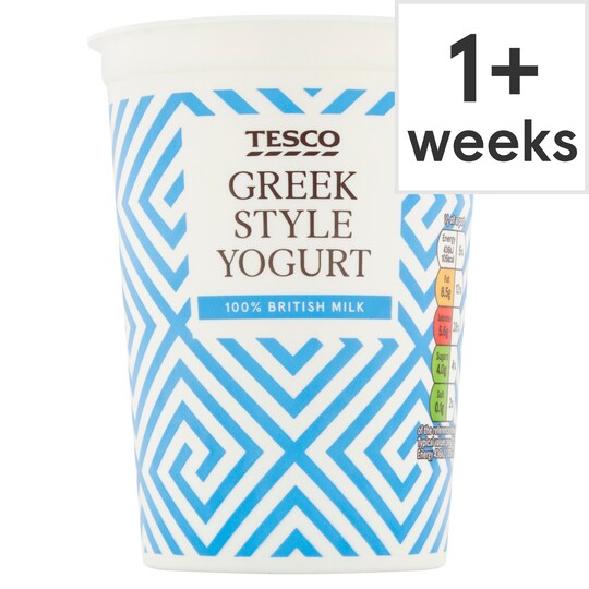 Tesco Greek Style Yogurt 500G Tesco Groceries