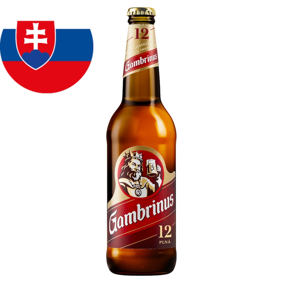 Gambrinus Plná 12 pivo ležiak svetlý 500 ml