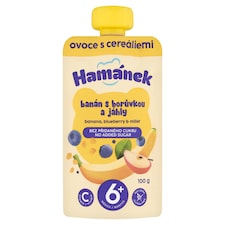 Hamánek Banán s borůvkou a jáhly 100g