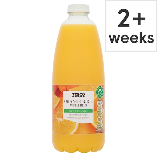 Tesco Orange Juice With Bits Not From Concentrate 1L Tesco Groceries