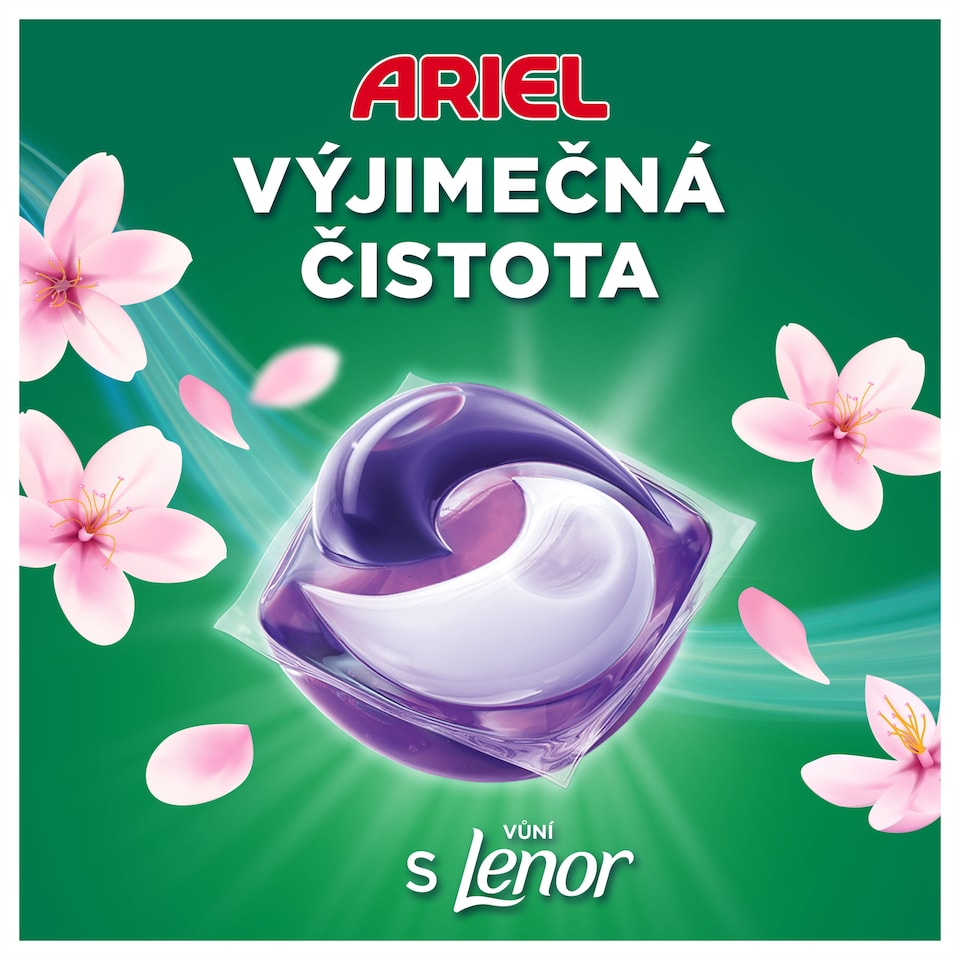 Obrázek 1 pro produkt Ariel Allin1 PODS®, Kapsle Na 30 Praní S Tekutým Pracím Prostředkem, Japanese Blossom