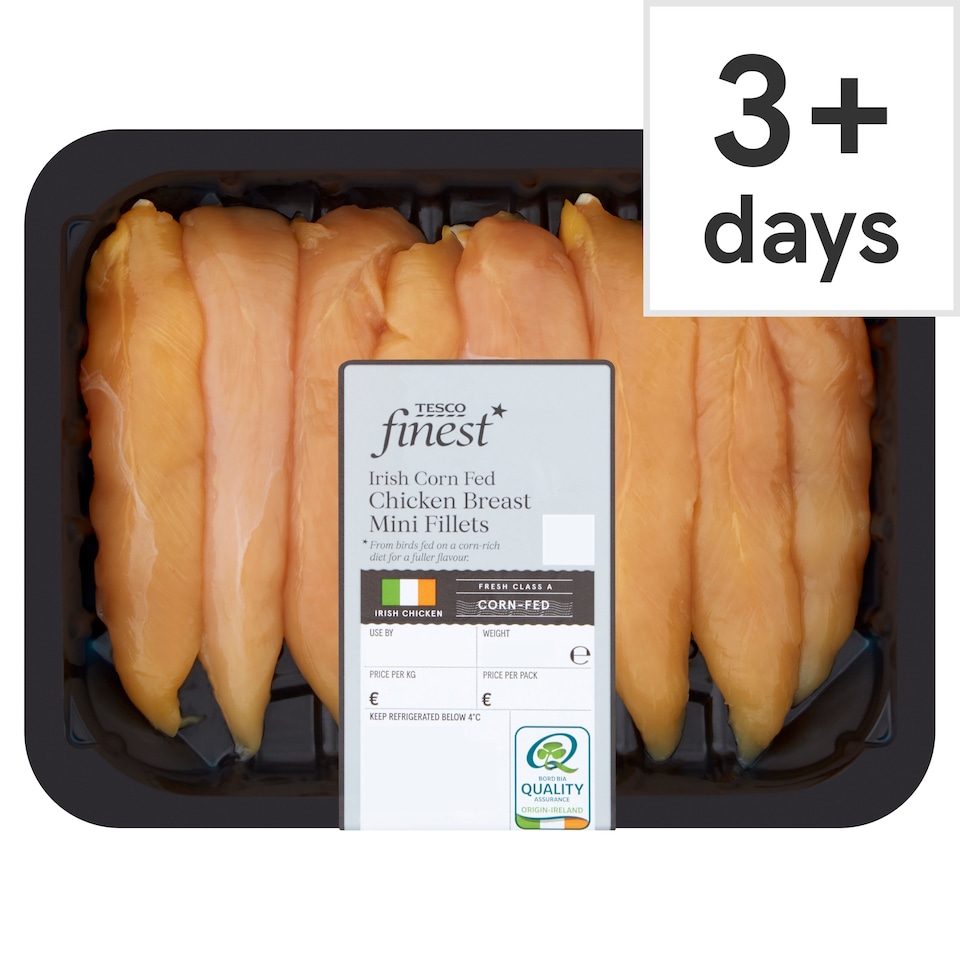 Tesco Finest Irish Cornfed Chicken Breast Mini Fillets 300G