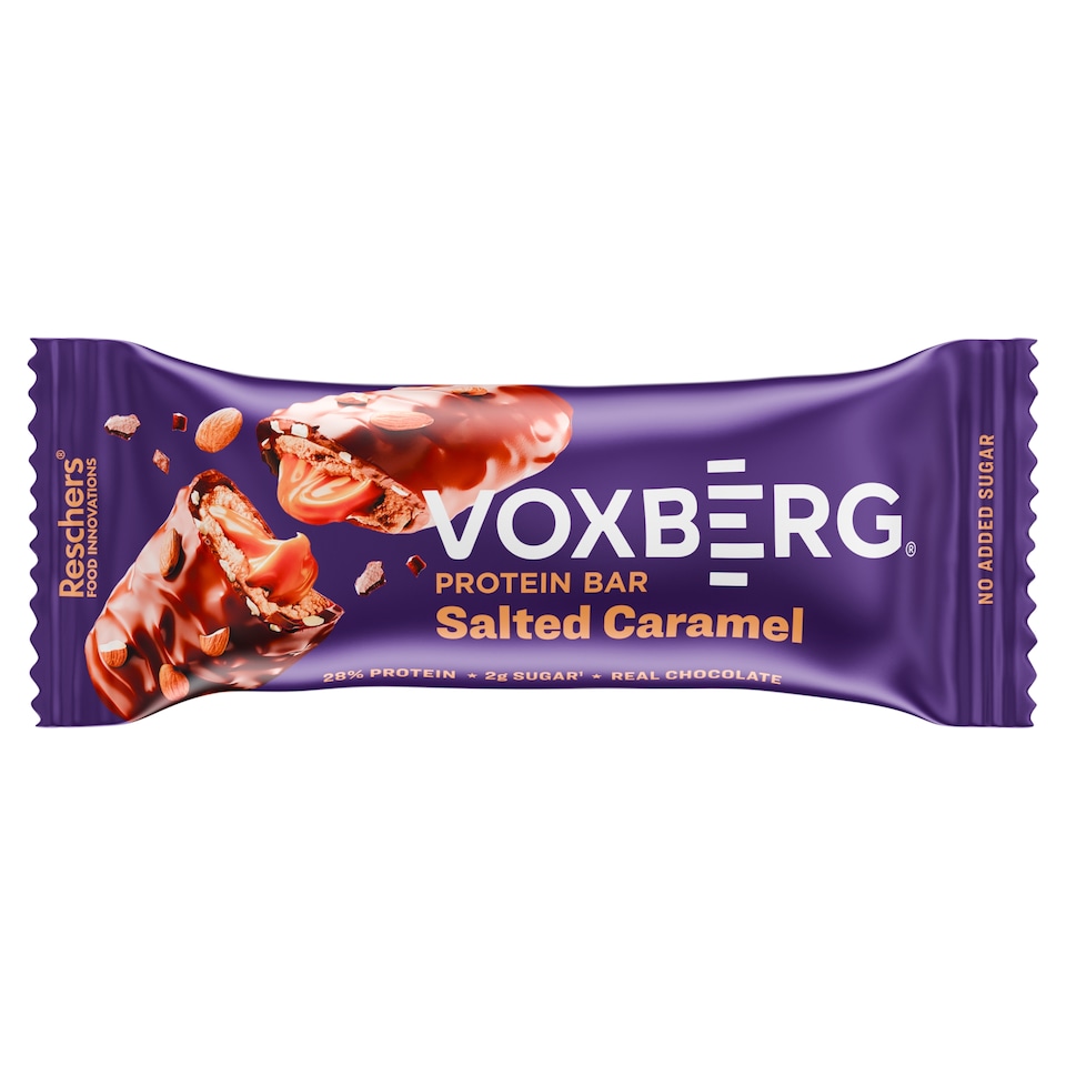 Voxberg Proteínová tyčinka s príchuťou slaného karamelu v mliečnej čokoláde 50 g