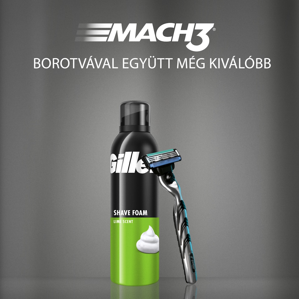 image 1 of Gillette Classic Lime Borotvahab Férfiak Számára, Lime Illattal, 200ml