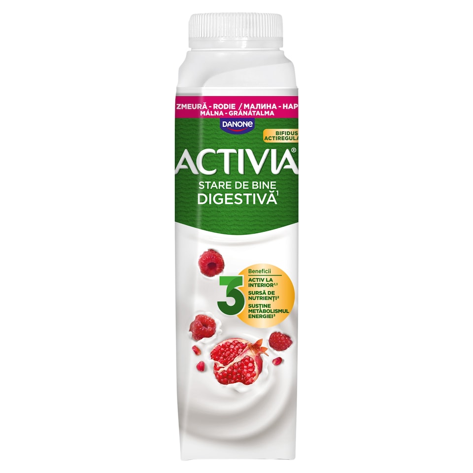 Danone Activia gránátalma-málna ízű zsírszegény fermentált tejtermék 320 g