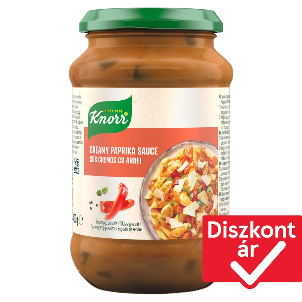 Knorr tejszínes paprikás szósz 400 g