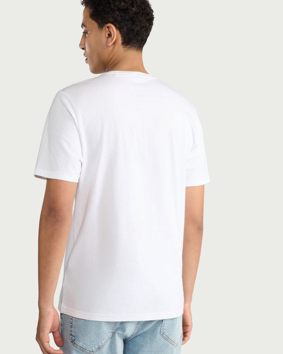 image 1 of F&F Pure Cotton Lemon Print T-Shirt in White