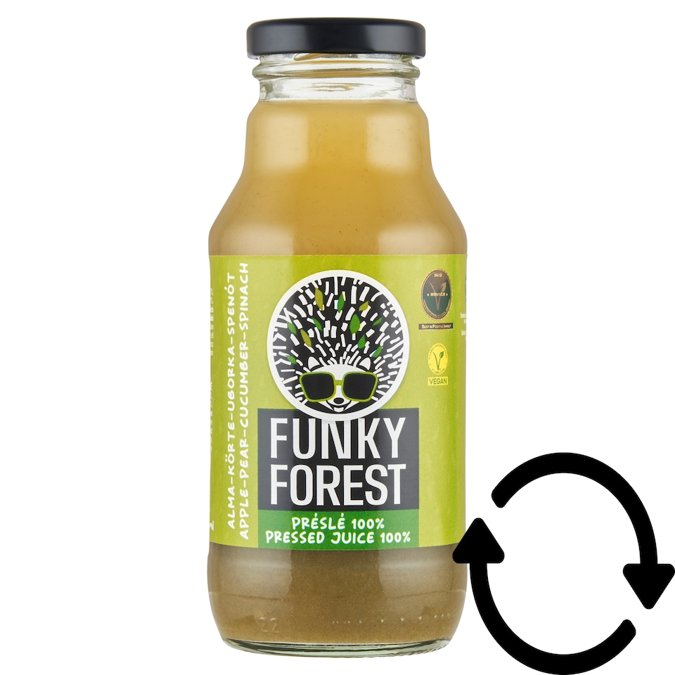 Funky Forest 100% alma-körte-uborka-spenót préslé 330 ml