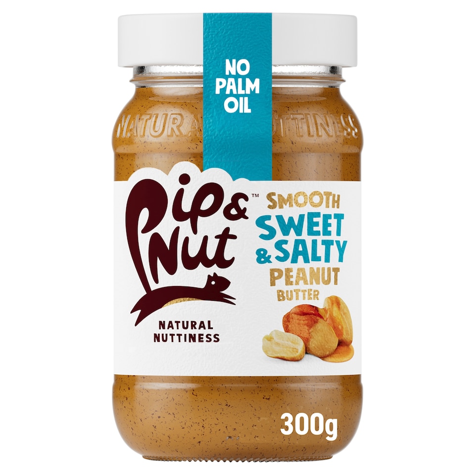 Pip & Nut Smooth Sweet & Salty Peanut Butter 300g