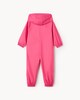 image 4 of F&F School Unisex Zip Up Puddlesuit in Pink