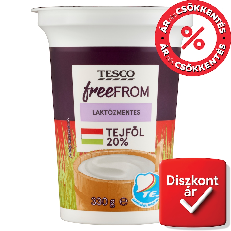 Tesco Free From Lactose Free Sour Cream 20% 330 g
