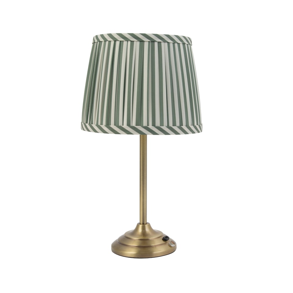 image 1 of F&F Home Antique Brass Classic Rechargeable Table Lamp