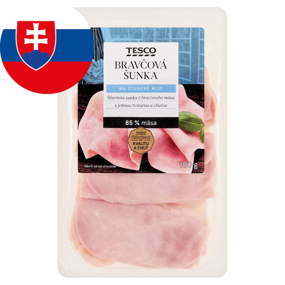 Tesco Bravčová šunka 100 g