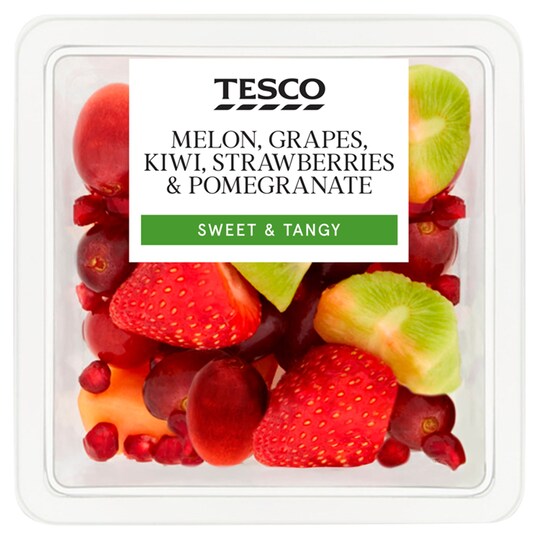 Tesco Melon, Grape Kiwi, Strawberry & Pomegranate 285G Tesco Groceries