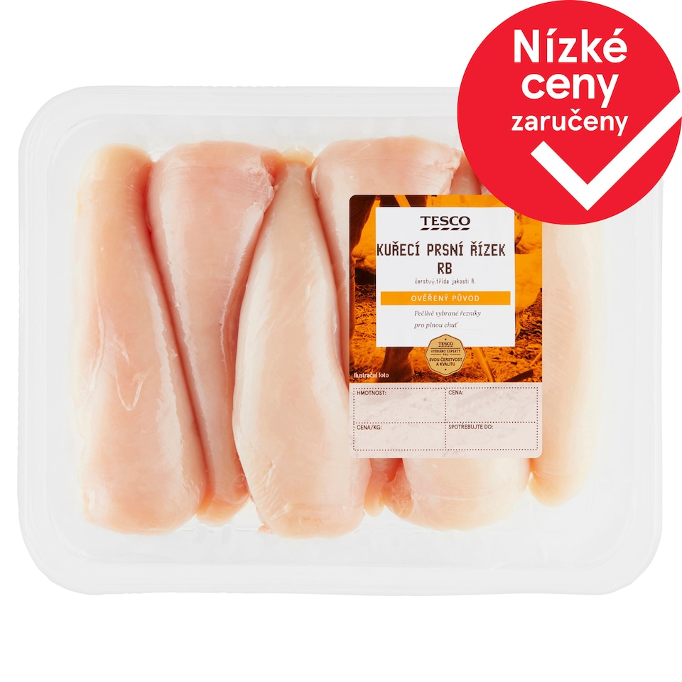 Tesco Kuřecí prsní řízek RB
