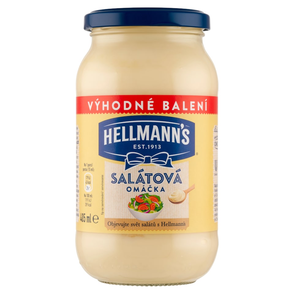 Obrázek 1 pro produkt Hellmann's Salátová Omáčka 405ml