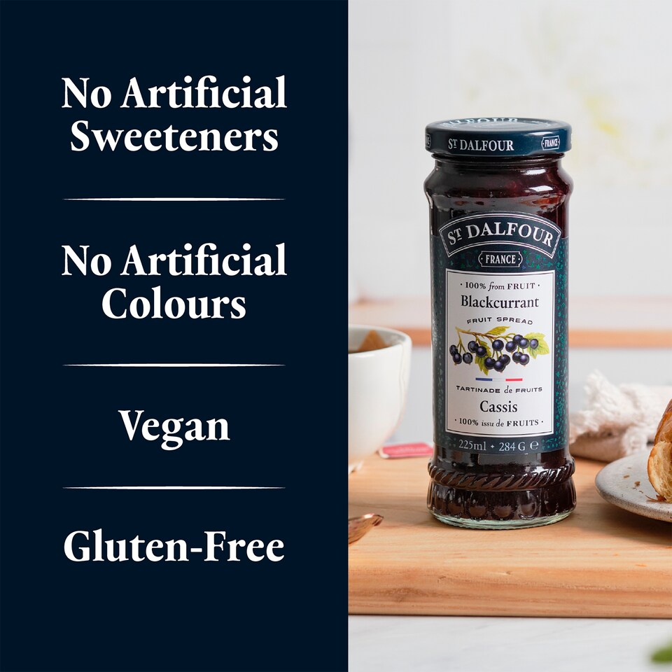 image 1 of St Dalfour Blackcurrant Fruit Spread 284G