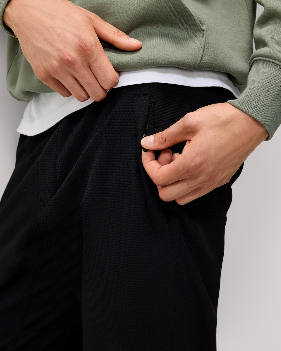 image 1 of F&F Active ULTRAMOVE Textured Shower Resistant Joggers in Black