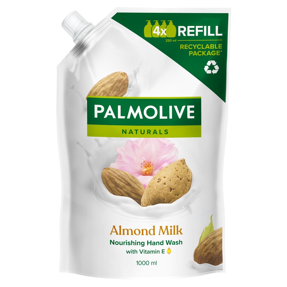 obrázok 1 z Palmolive Naturals Almond & Milk tekuté mydlo náhradná náplň 1000 ml