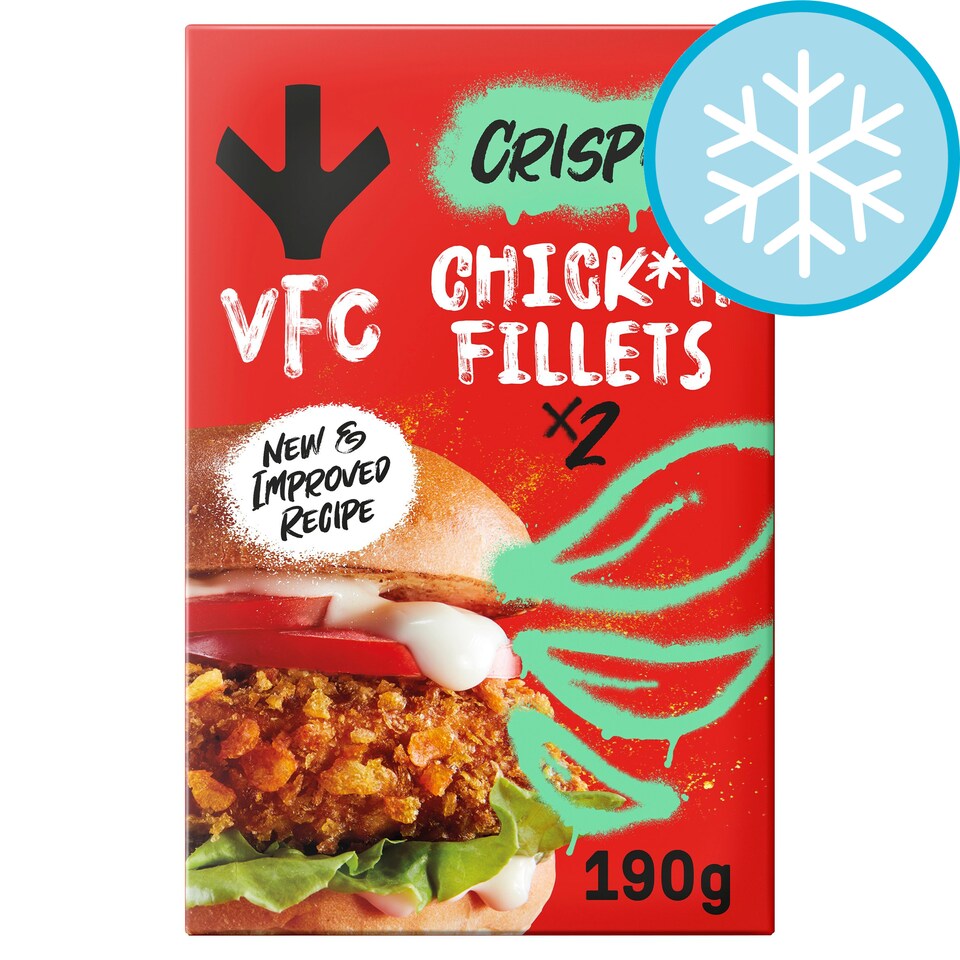 Vfc 2 Original Recipe Vegan Crispy Chicken Fillets 190G Tesco Groceries