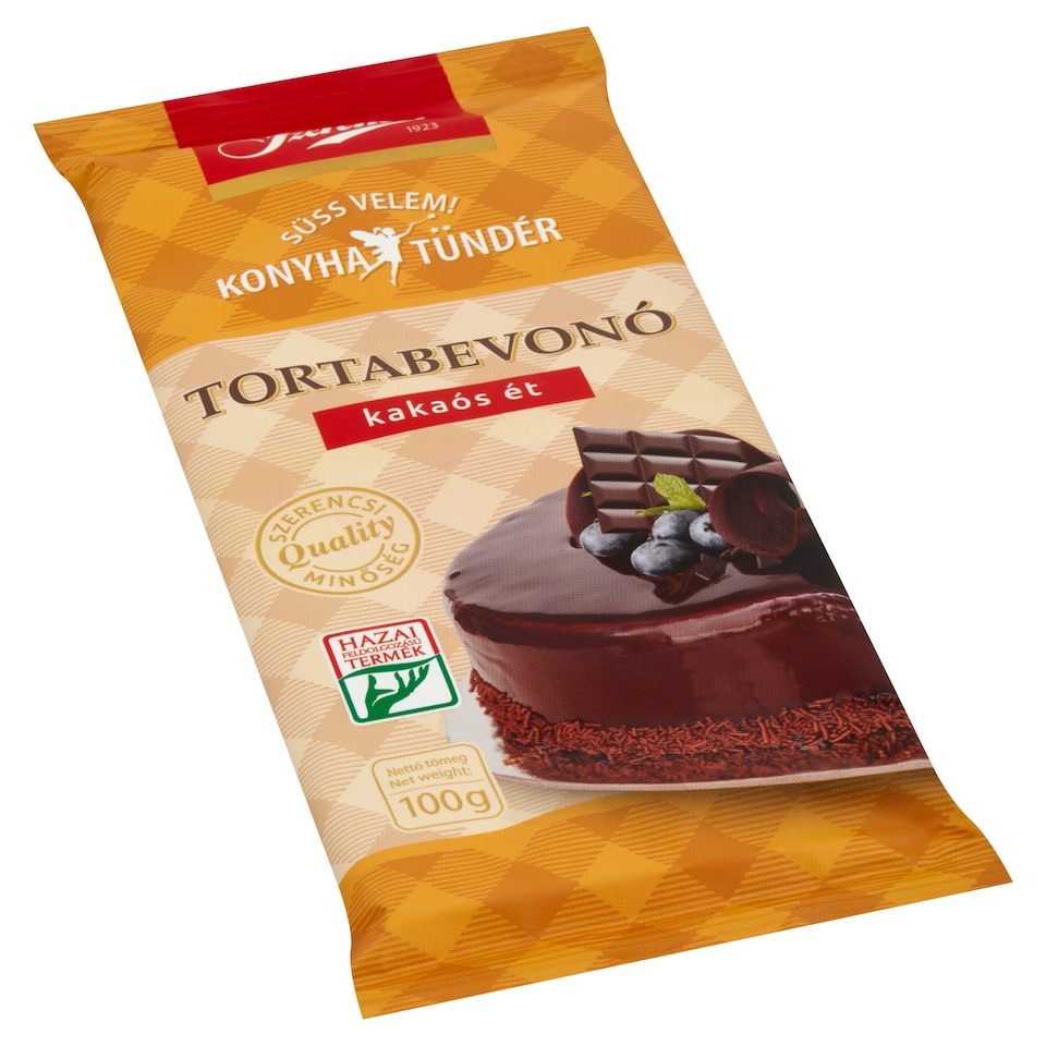 Szerencsi Konyhatündér kakaós ét tortabevonó 100 g  1. kép