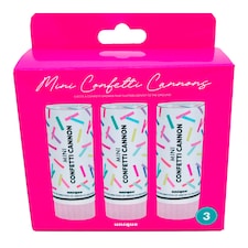 Mini Confetti Cannon 3pk