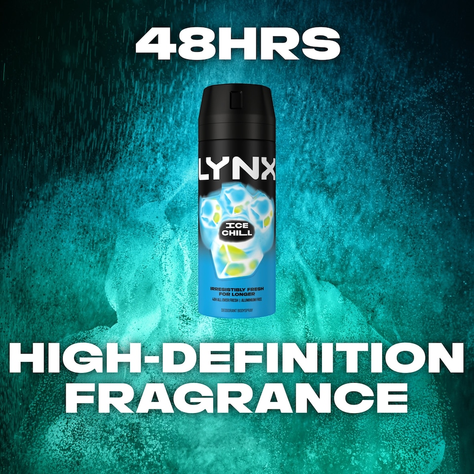 image 1 of Lynx Ice Chill 48h Deodorant Bodyspray for Men 150ml