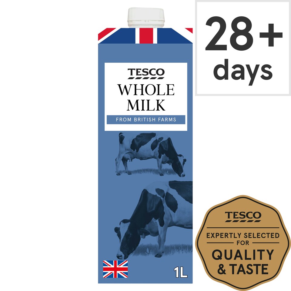 Tesco Whole Longlife Milk 1L Tesco Groceries