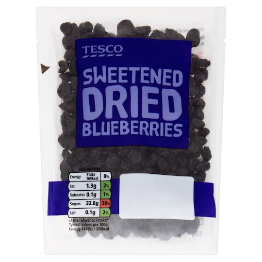 Tesco Dried Blueberries 100G Tesco Groceries