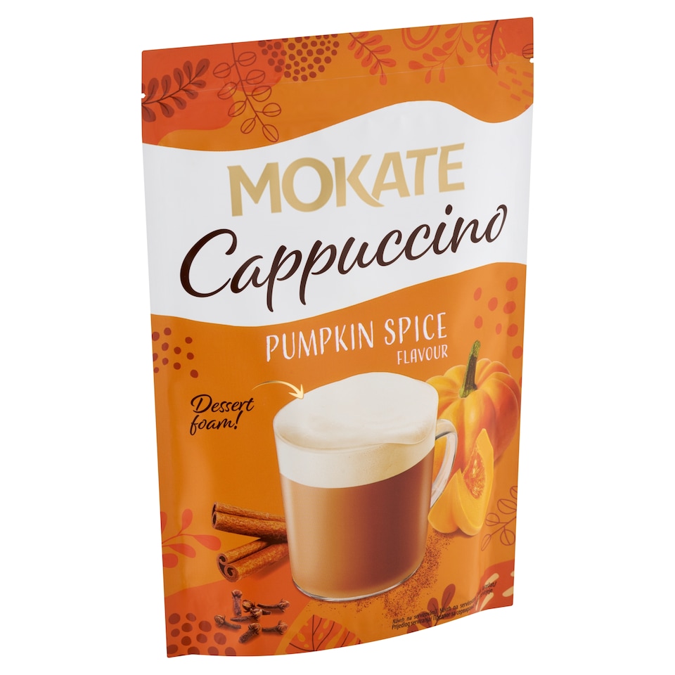 Mokate Cappuccino sütőtök ízű instant kavéitalpor fűszerekkel 110 g  1. kép