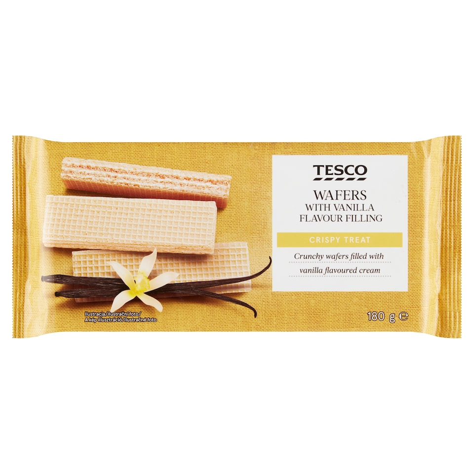 Tesco ostya vaníliaízű töltelékkel 180 g