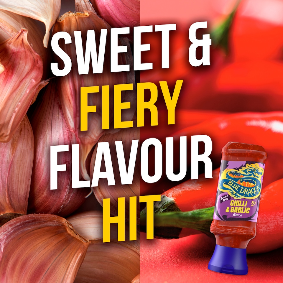 image 1 of Blue Dragon Sweet and Spicy Chilli & Garlic Sauce 285g