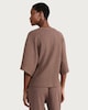 image 3 of F&F Cotton Rich Crinkle Textured Cape Co-ord Top in Chocolate