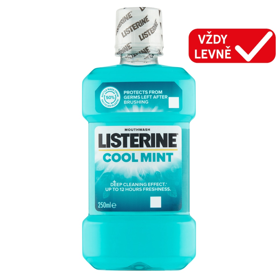 image 1 of Listerine Cool Mint Mouthwash 250ml