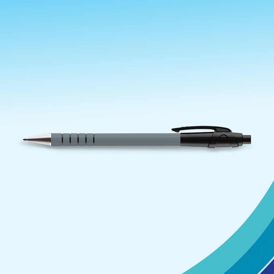 image 1 of Paper Mate Stationery Flexgrip Ultra Ballpoint Pens, Black, 5 Count