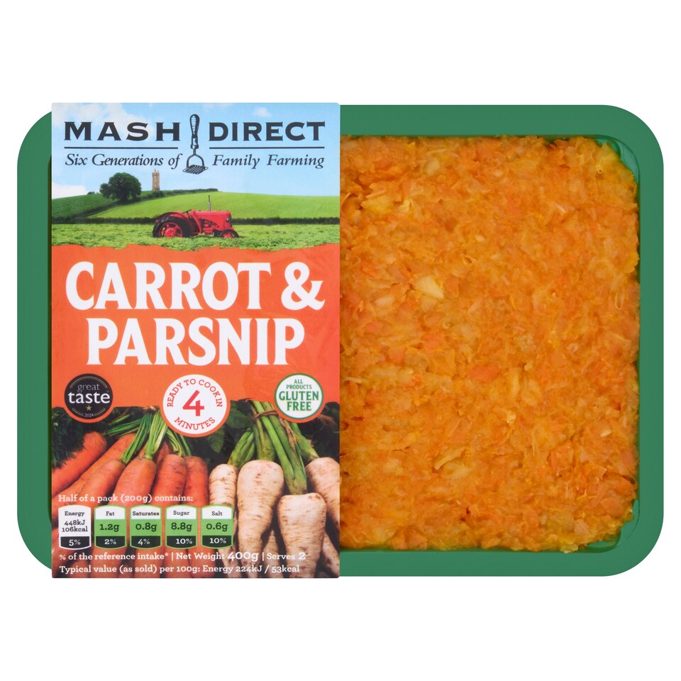 Mash Direct Carrot & Parsnip Mash 400G