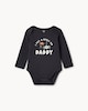 image 1 of F&F Baby Pure Cotton Halloween Printed Bodysuit in Black