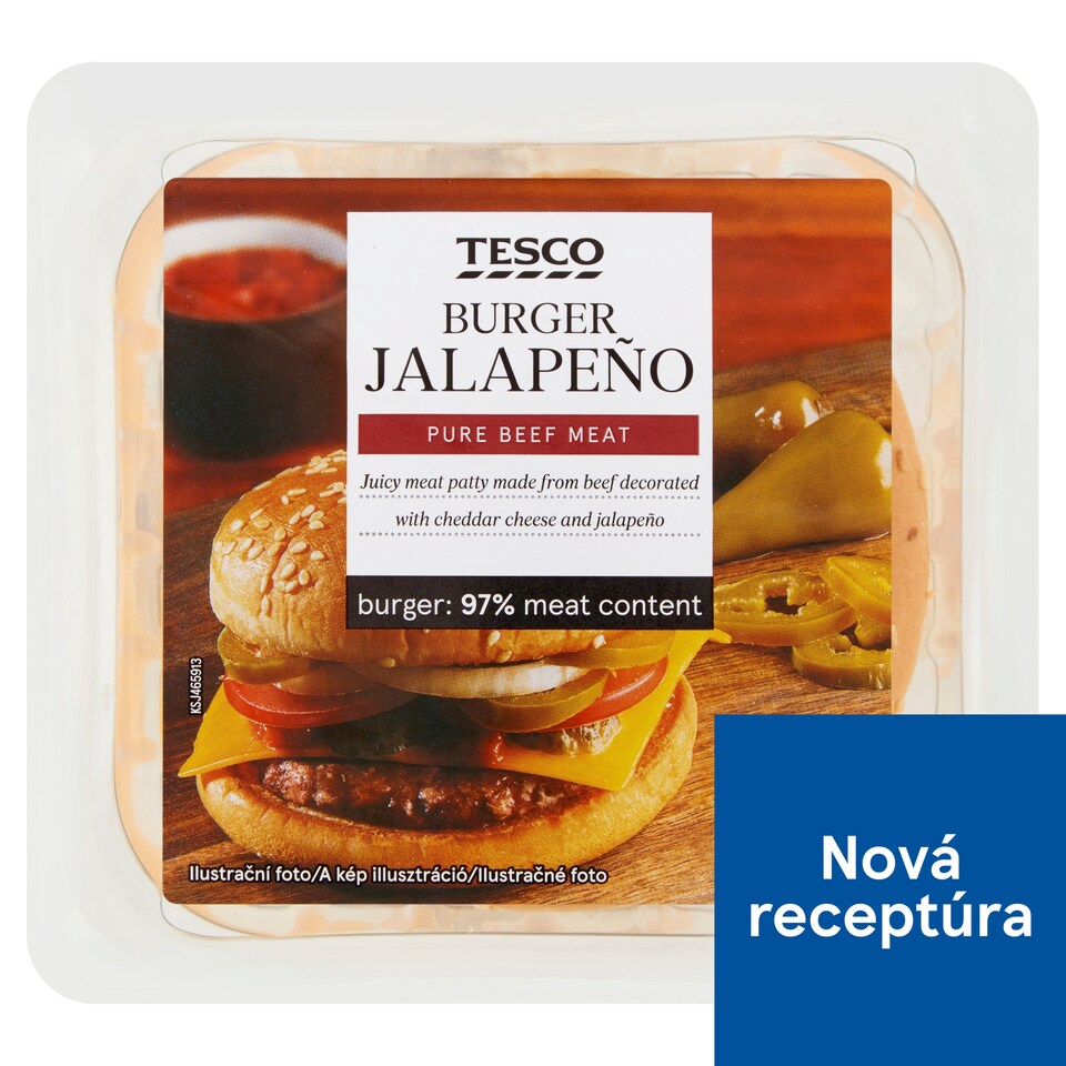 Tesco Burger Jalapeño 122 g