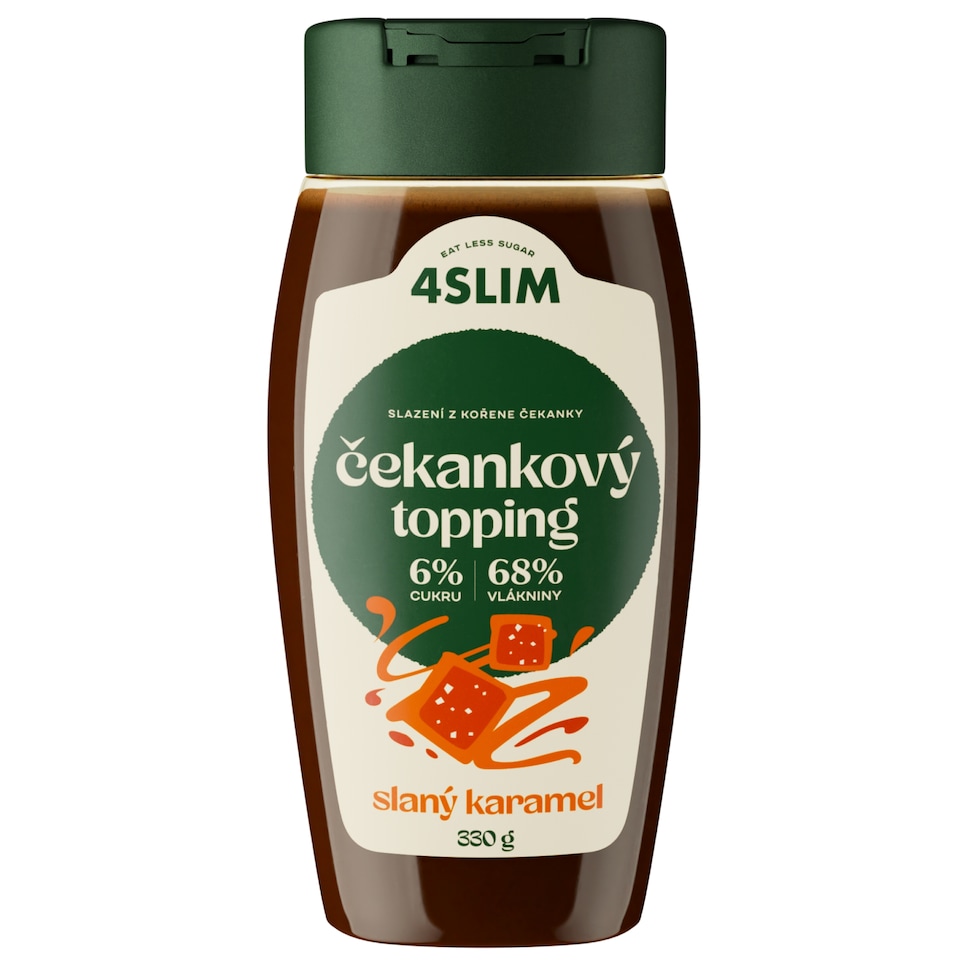 Čekankový topping slaný karamel 330g