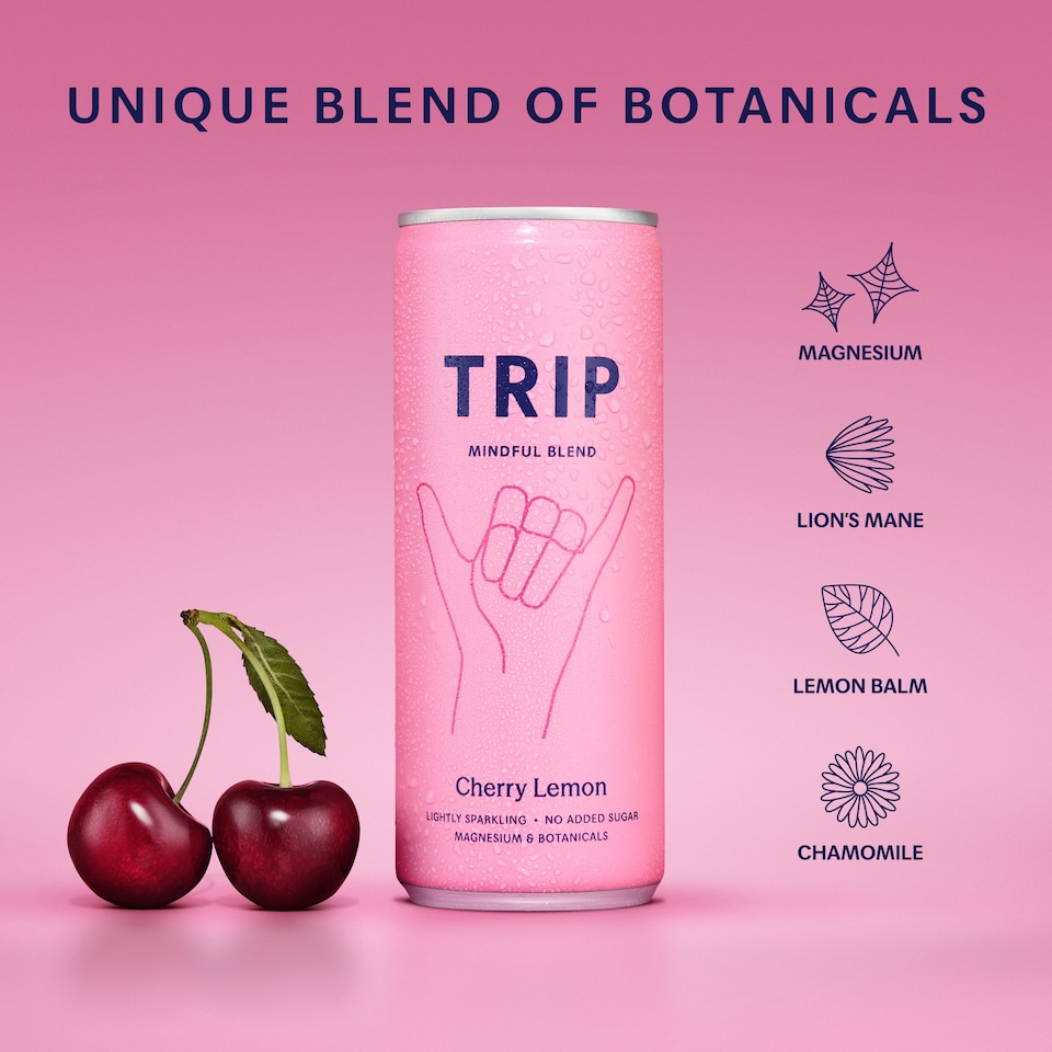 image 1 of TRIP Mindful Blend Cherry Lemon 4x250ml