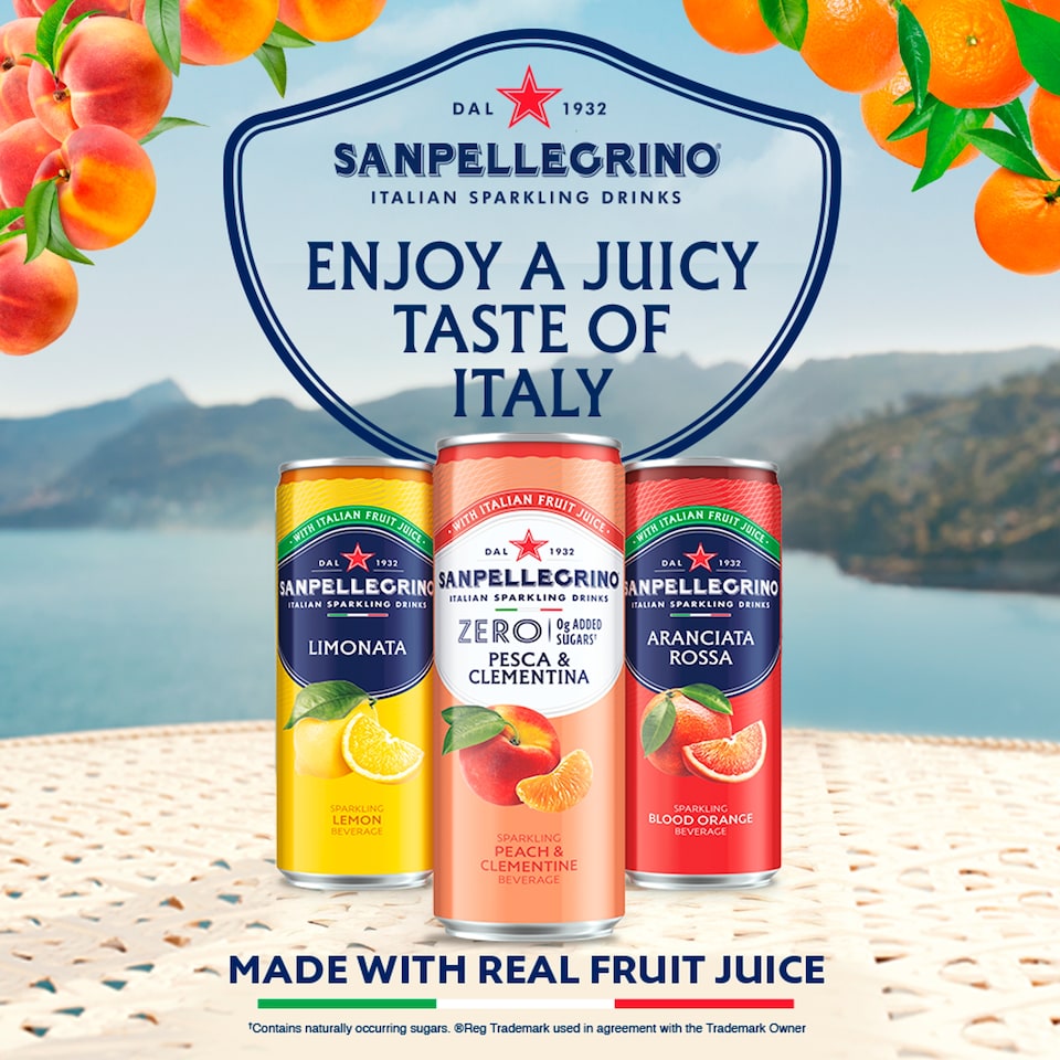 image 1 of San Pellegrino Italian Sparkling Drinks cherry & Lemon 6x330ml