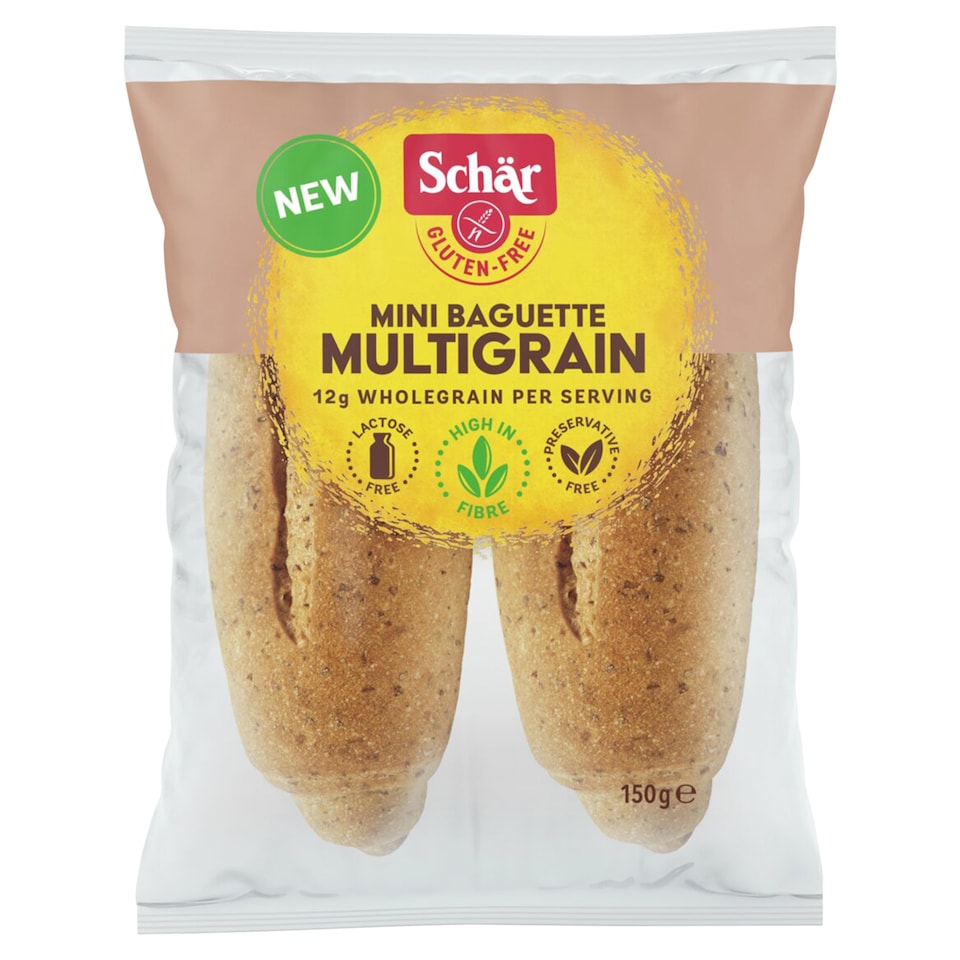 SCHAR GLUTEN FREE MINI BAGUETTE MULTIGRAIN 150g 