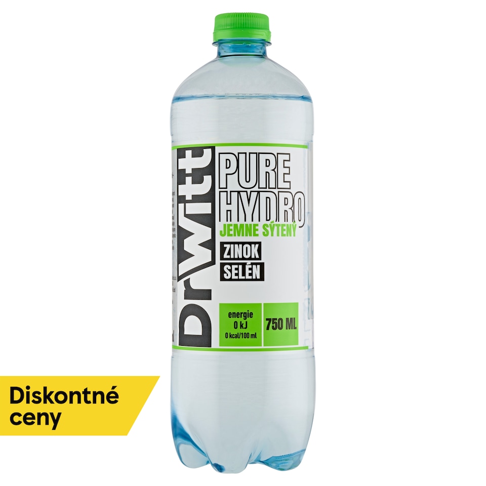 obrázok 1 z DrWitt Pure Hydro zinok selén jemne sýtený 750 ml