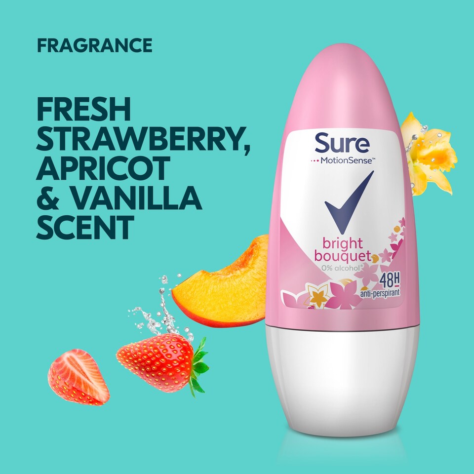 image 1 of Sure Bright Bouquet Roll-On Antiperspirant Deodorant 50ml
