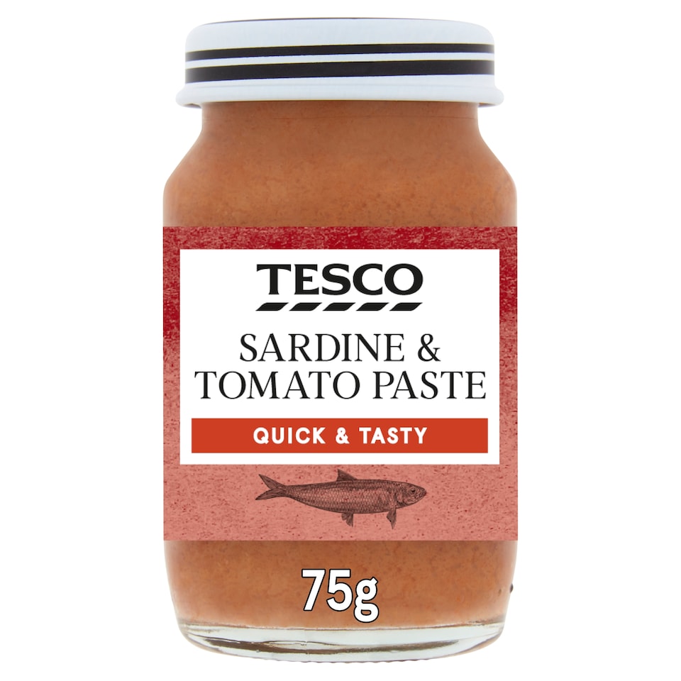 Tesco Sardine & Tomato Paste 75G