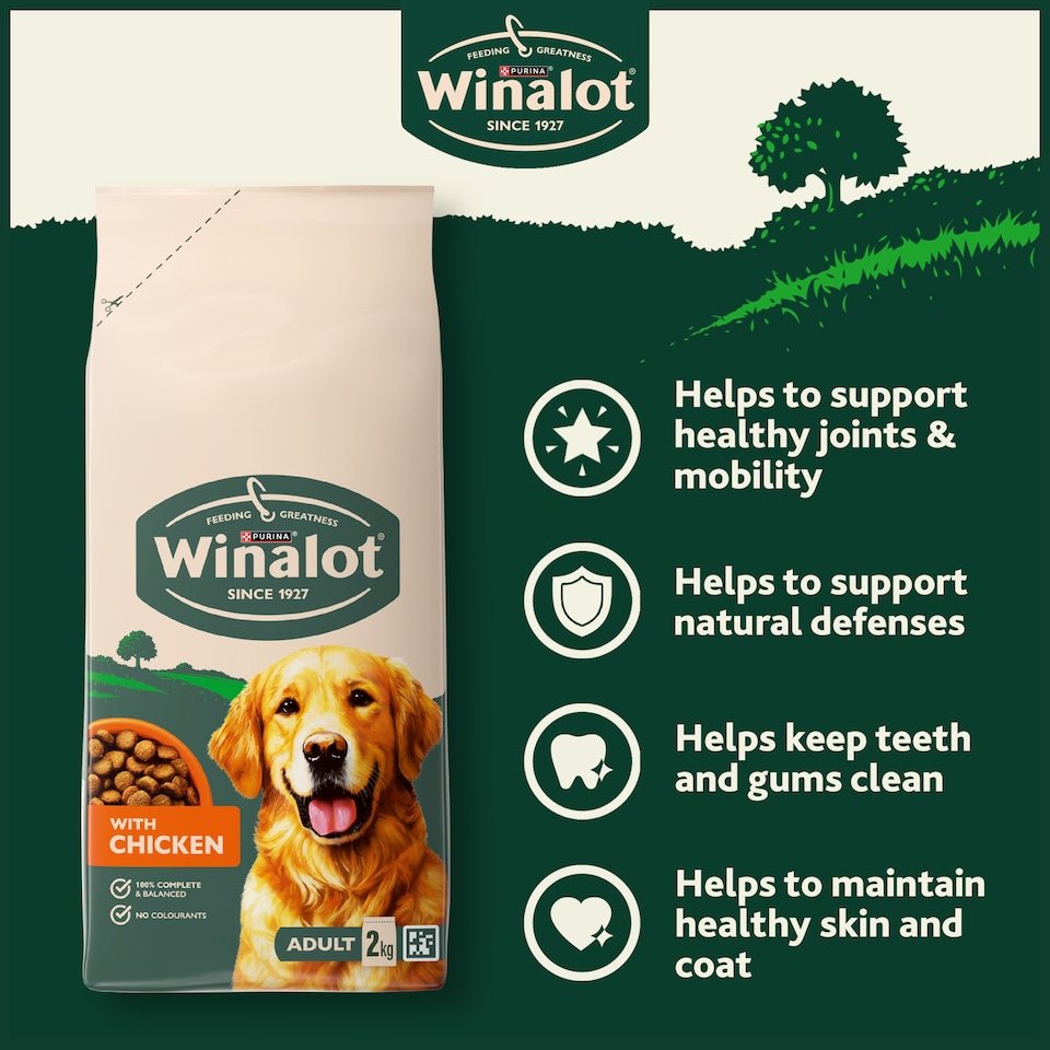 image 1 of WINALOT Chicken Dry Dog Food 2kg