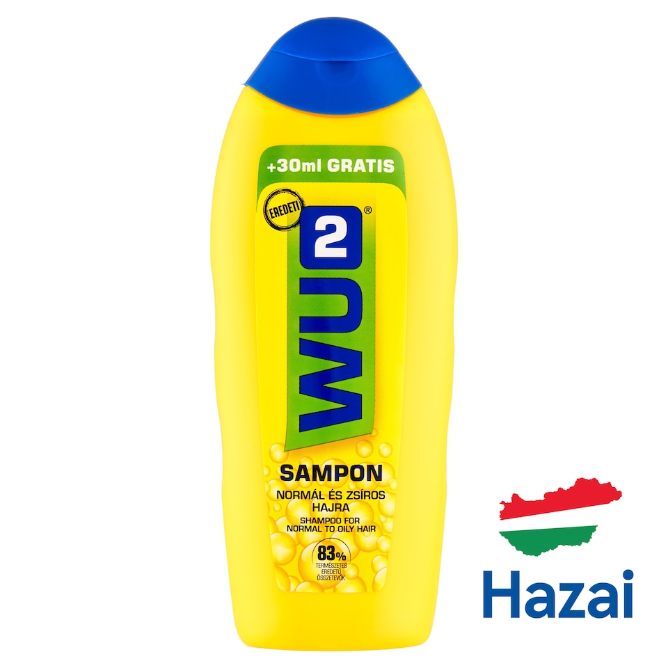 WU2 sampon normál és zsíros hajra 280 ml