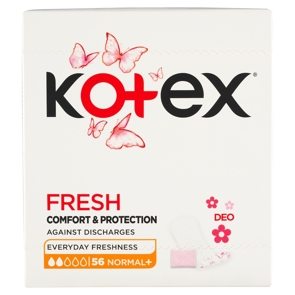 obrázok 1 z Kotex Fresh Deo Normal Plus slipové vložky 56 ks